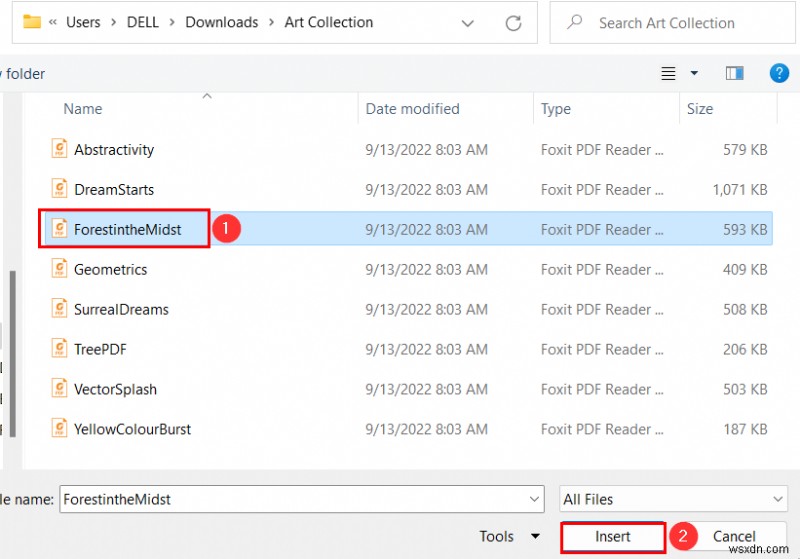 Cách sử dụng đối tượng Excel để tạo danh mục nghệ thuật