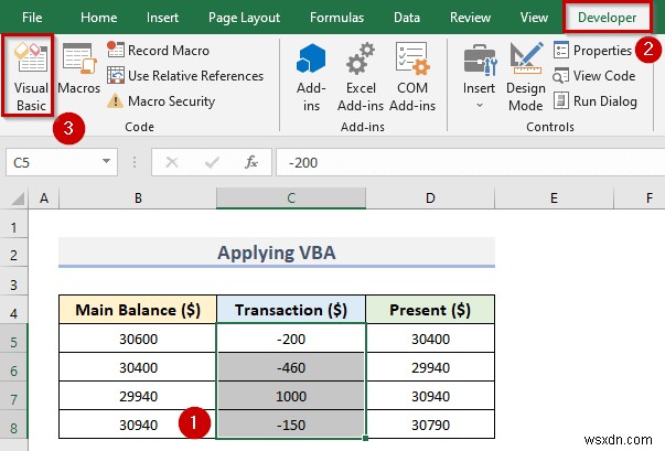 Cách tạo số âm thành màu đỏ trong Excel (4 cách dễ dàng)