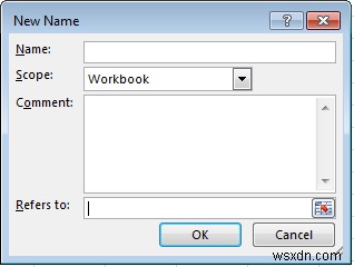 Dải ô được đặt tên động trong Excel [4 cách] 