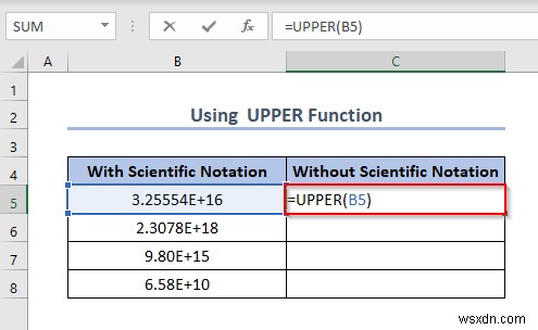 Cách tắt ký hiệu khoa học trong Excel (5 phương pháp hữu ích) 