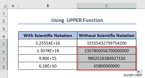 Cách tắt ký hiệu khoa học trong Excel (5 phương pháp hữu ích) 