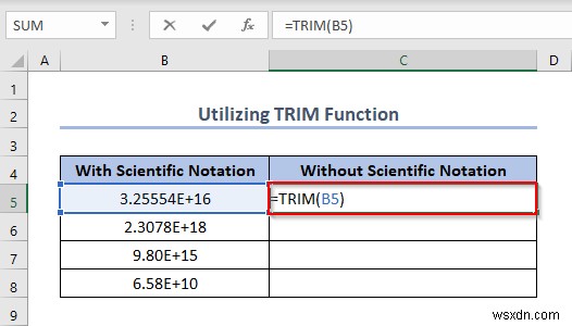 Cách tắt ký hiệu khoa học trong Excel (5 phương pháp hữu ích) 