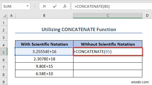 Cách tắt ký hiệu khoa học trong Excel (5 phương pháp hữu ích) 