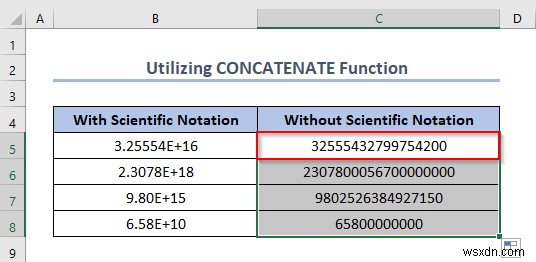 Cách tắt ký hiệu khoa học trong Excel (5 phương pháp hữu ích) 