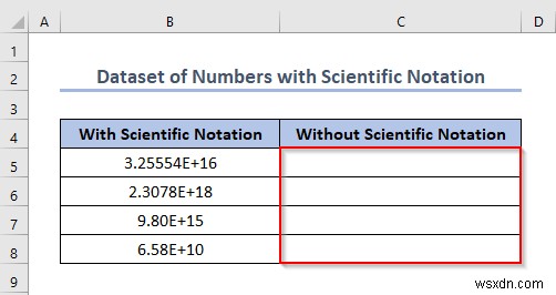 Cách tắt ký hiệu khoa học trong Excel (5 phương pháp hữu ích) 