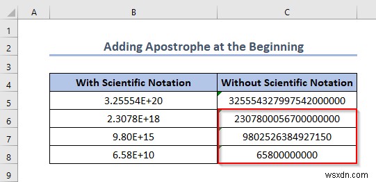 Cách tắt ký hiệu khoa học trong Excel (5 phương pháp hữu ích) 
