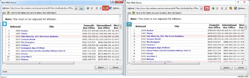 Cách nhập dữ liệu từ trang web sang Excel?