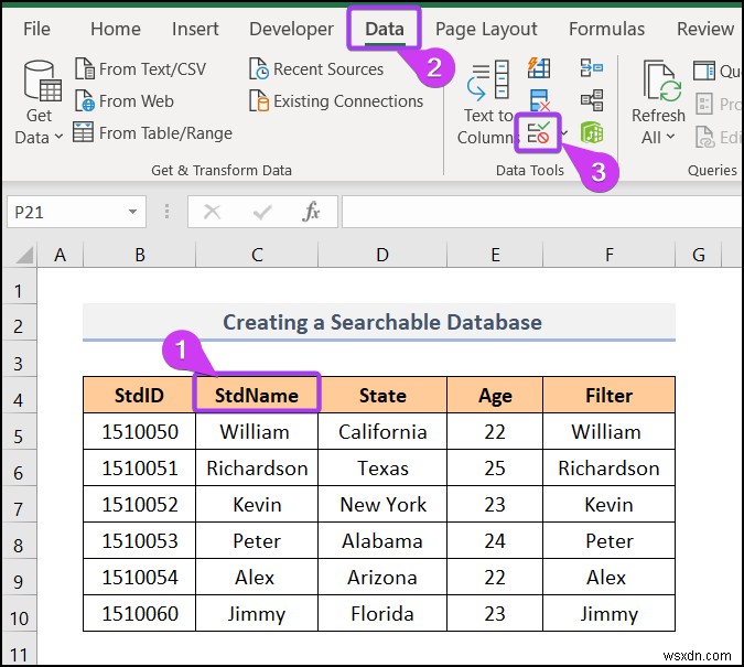 Cách tạo cơ sở dữ liệu trong Excel (với các bước đơn giản)