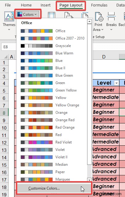 Cách làm cho bảng Excel trông đẹp mắt (8 mẹo hiệu quả)