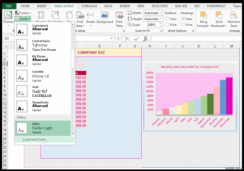 Cách sửa đổi màu chủ đề, phông chữ &hiệu ứng &tạo chủ đề Excel tùy chỉnh