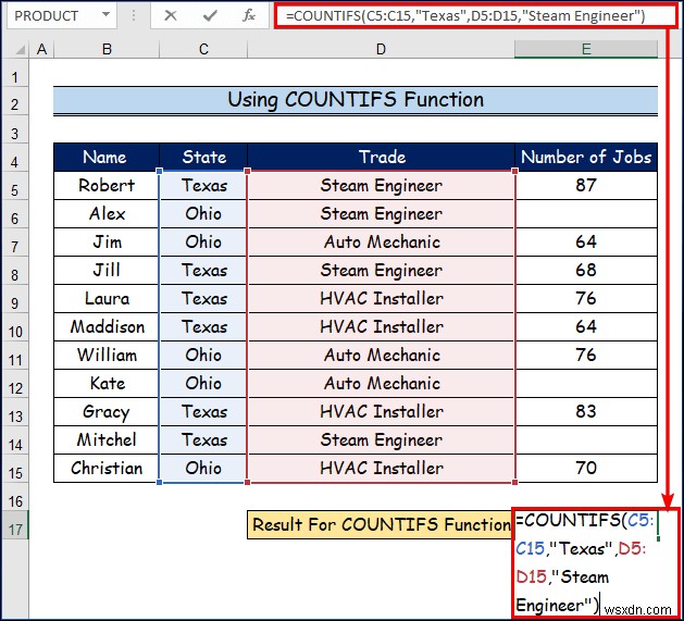 Cách sử dụng các loại hàm COUNT khác nhau trong Excel (5 cách) 