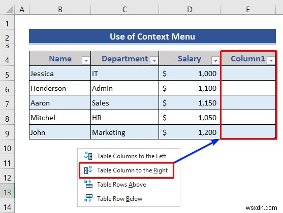 Cách Chèn hoặc Xóa Hàng và Cột từ Bảng Excel