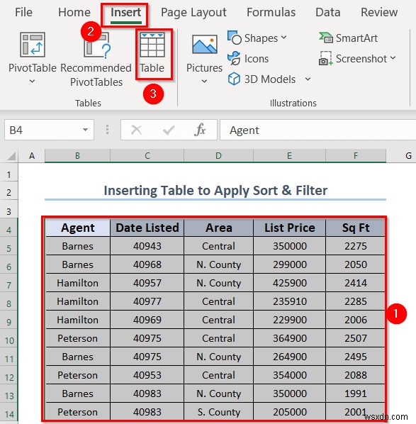 Cách sử dụng sắp xếp và lọc với bảng Excel (4 cách phù hợp)