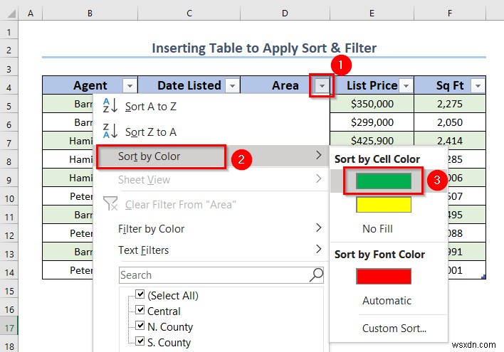 Cách sử dụng sắp xếp và lọc với bảng Excel (4 cách phù hợp)