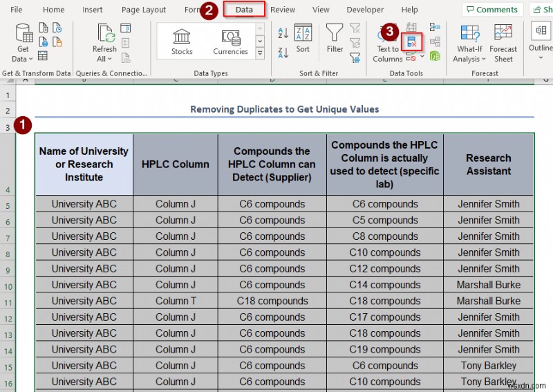 Cách nhận giá trị duy nhất trong Excel (5 cách dễ dàng)