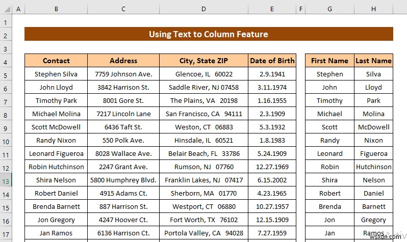 Cách chuyển văn bản thành cột trong Excel (3 trường hợp)