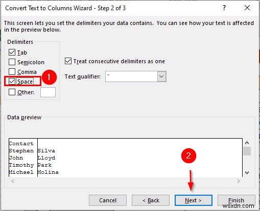 Cách chuyển văn bản thành cột trong Excel (3 trường hợp)