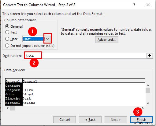 Cách chuyển văn bản thành cột trong Excel (3 trường hợp)