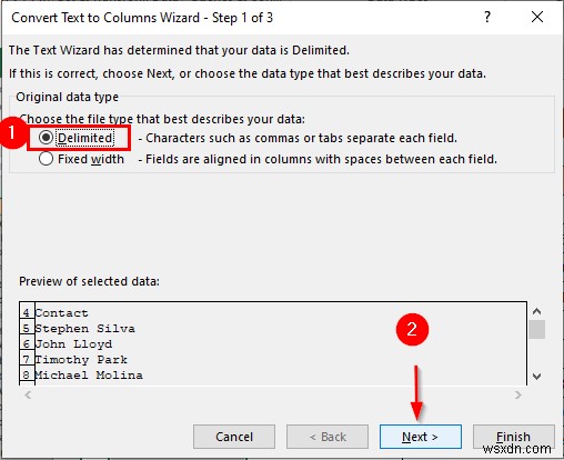 Cách chuyển văn bản thành cột trong Excel (3 trường hợp)