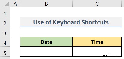 Cách nhập ngày và giờ trong Excel (8 phương pháp nhanh)