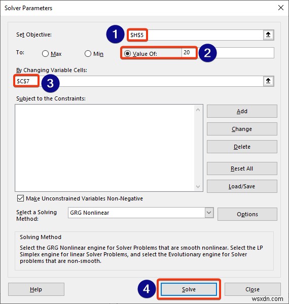 Giải phương trình trong Excel (5 Ví dụ hữu ích)