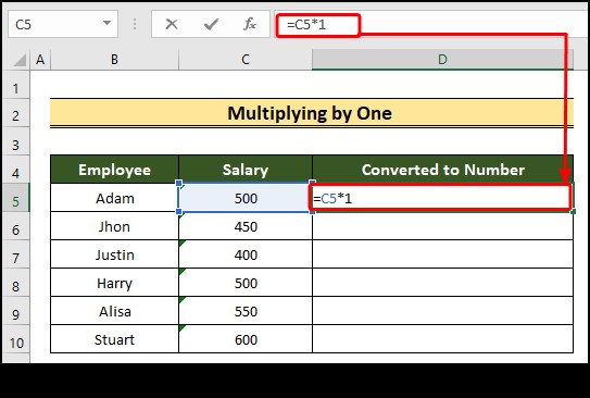 Cách chuyển văn bản thành số trong Excel (8 cách dễ dàng)