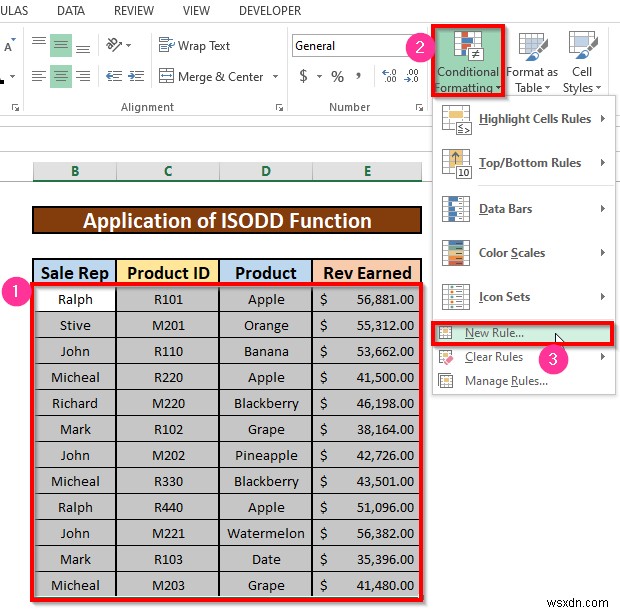 Cách đánh dấu mọi hàng khác trong Excel (3 phương pháp dễ dàng)