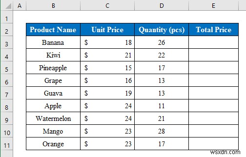 Cách nhân trong Excel (8 phương pháp đơn giản)