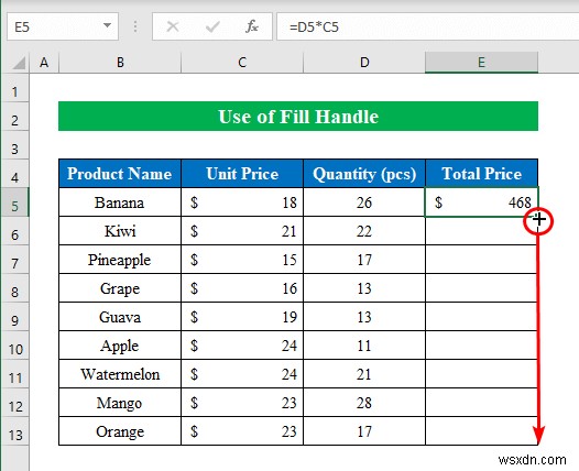 Cách nhân trong Excel (8 phương pháp đơn giản)