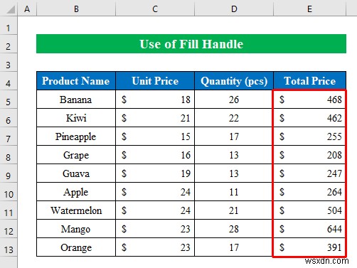 Cách nhân trong Excel (8 phương pháp đơn giản)