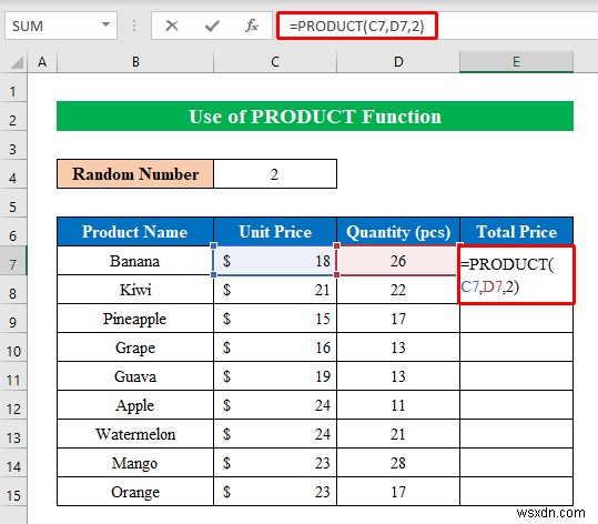 Cách nhân trong Excel (8 phương pháp đơn giản)