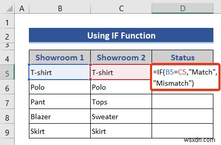 Cách so sánh hai cột hoặc danh sách trong Excel (4 cách phù hợp)