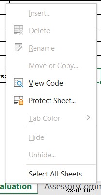 Sự khác biệt giữa Protect Sheet và Protect Workbook trong MS Excel