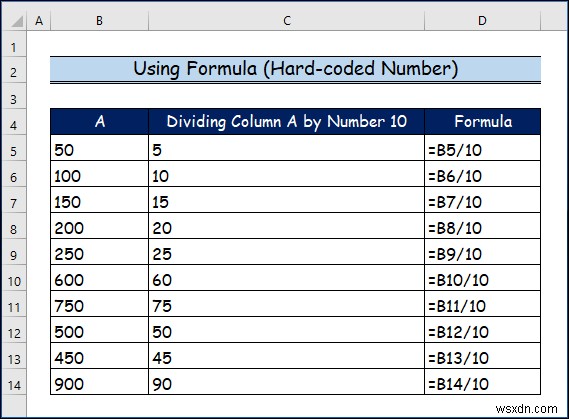 Cách chia cột trong Excel (8 cách dễ dàng)