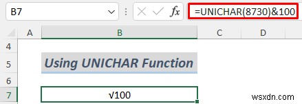 Cách chèn ký hiệu căn bậc hai trong Excel (8 cách dễ dàng)