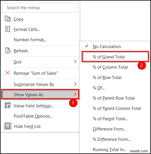 Tạo báo cáo hiển thị doanh số hàng quý theo lãnh thổ trong Excel