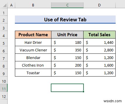 Cách thực hiện kiểm tra chính tả trên trang tính hoạt động trong Excel