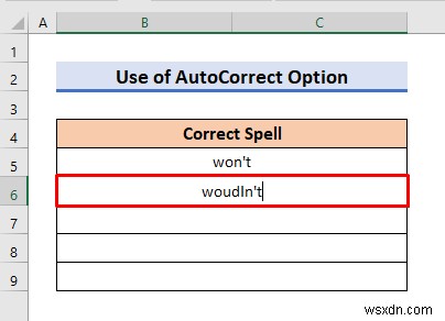 Cách thực hiện kiểm tra chính tả trên trang tính hoạt động trong Excel