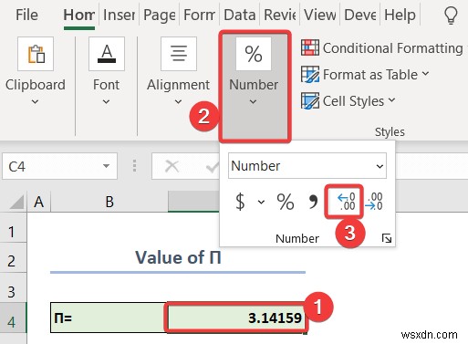 Cách làm tròn số trong Excel mà không cần công thức (3 cách nhanh)
