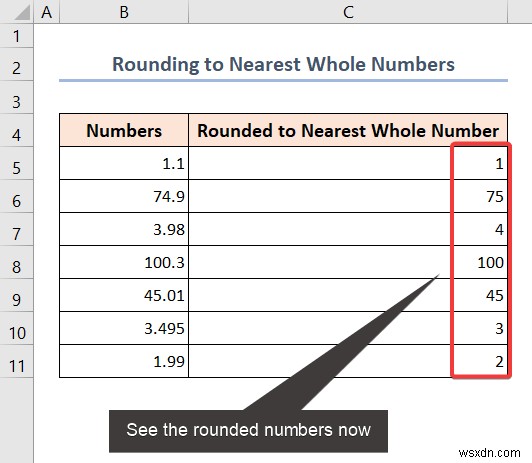 Cách làm tròn số trong Excel mà không cần công thức (3 cách nhanh)
