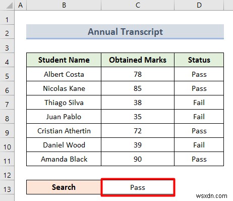 Áp dụng định dạng có điều kiện dựa trên ô văn bản khác trong Excel