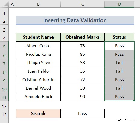 Áp dụng định dạng có điều kiện dựa trên ô văn bản khác trong Excel