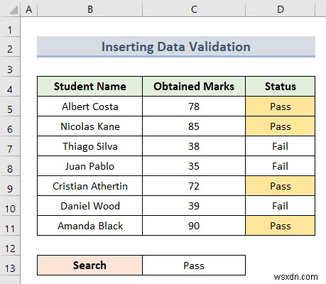 Áp dụng định dạng có điều kiện dựa trên ô văn bản khác trong Excel