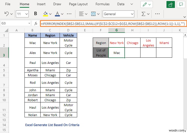 Cách tạo danh sách dựa trên tiêu chí trong Excel (4 phương pháp)