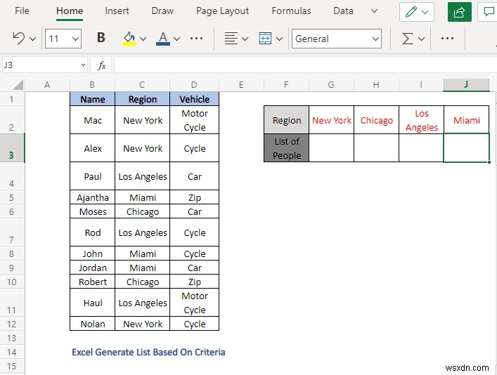 Cách tạo danh sách dựa trên tiêu chí trong Excel (4 phương pháp)