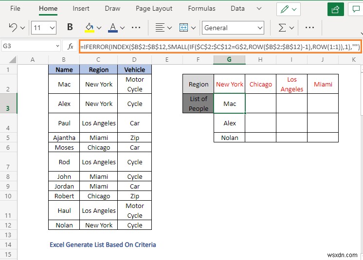 Cách tạo danh sách dựa trên tiêu chí trong Excel (4 phương pháp)