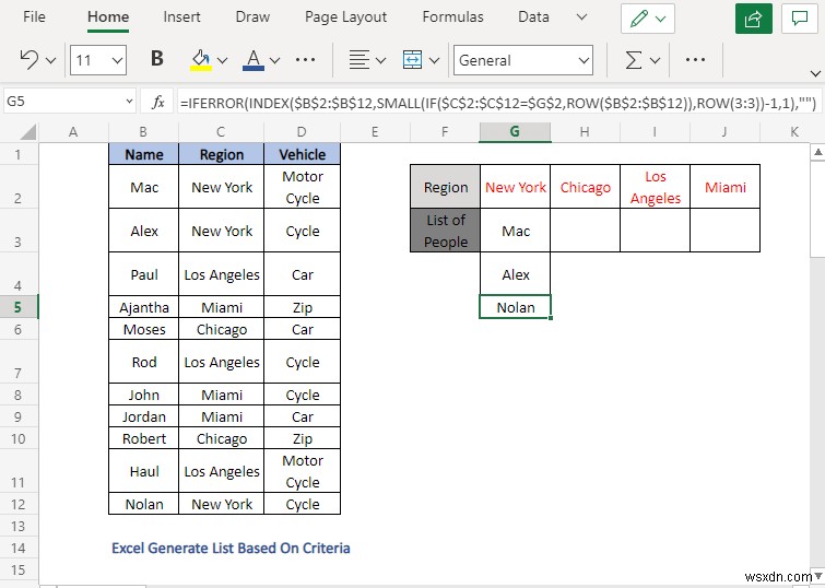 Cách tạo danh sách dựa trên tiêu chí trong Excel (4 phương pháp)