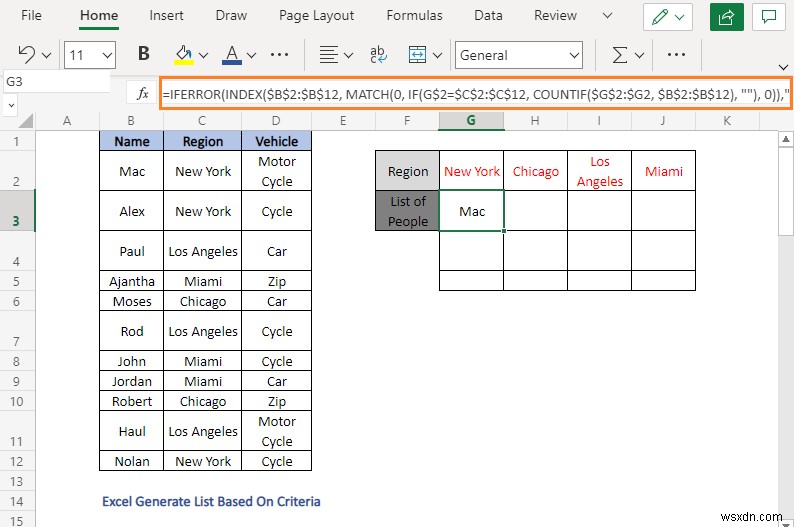 Cách tạo danh sách dựa trên tiêu chí trong Excel (4 phương pháp)