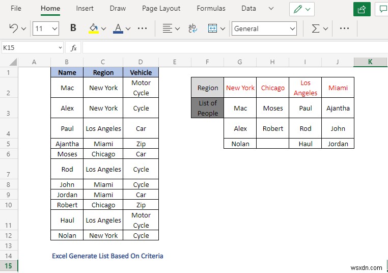 Cách tạo danh sách dựa trên tiêu chí trong Excel (4 phương pháp)