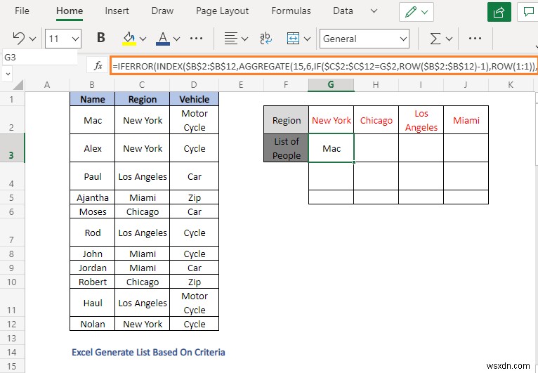 Cách tạo danh sách dựa trên tiêu chí trong Excel (4 phương pháp)